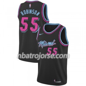 Män Miami Heat Tröja Duncan Robinson 55 2018-19 Nike City Edition Svart Swingman
